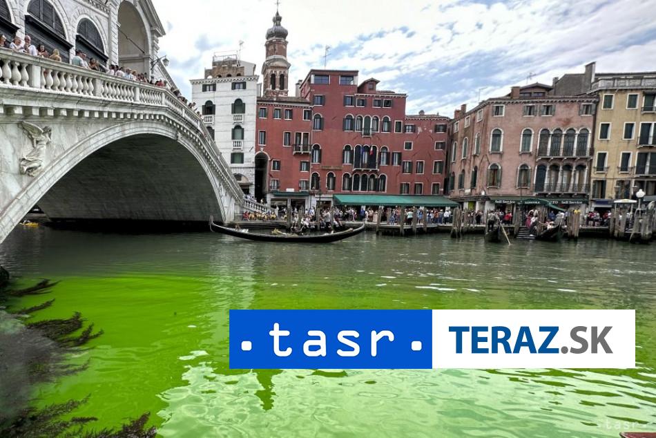 Taliansko:Zelená tekutina vo vode kanála v Benátkach nie je nebezpečná