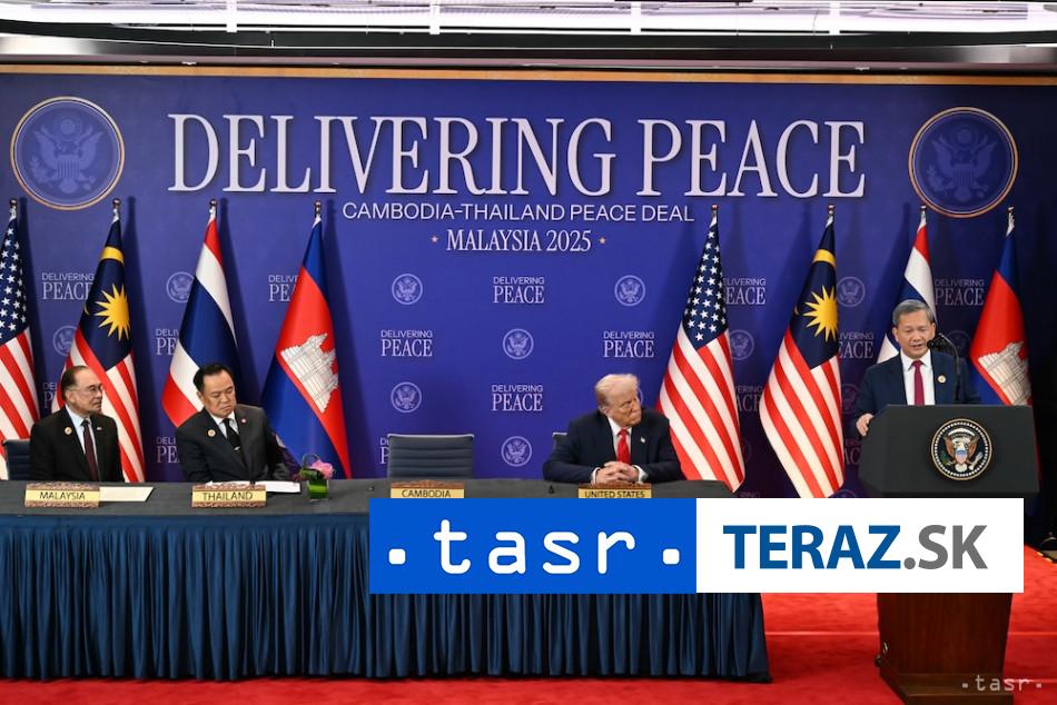 Lídri Kambodže a Thajska podpísali dohodu o prímerí, svedkom bol Trump